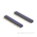Conector fêmea usinado de 1,27 mm em linha reta 24P